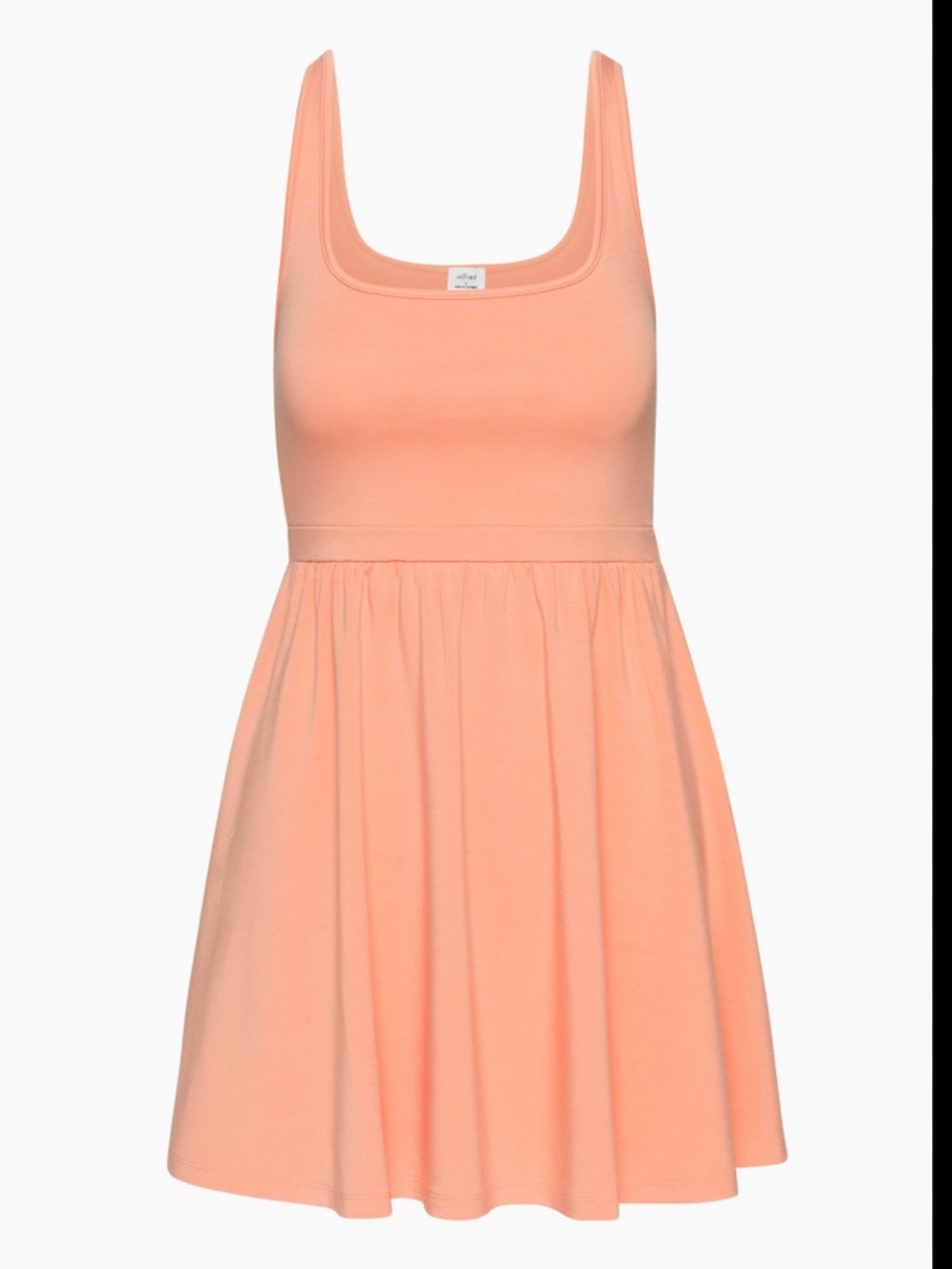 Aritzia Wilfred Coral Market Mini Sleeveless Scoop Neck Knit Dress XL NWT